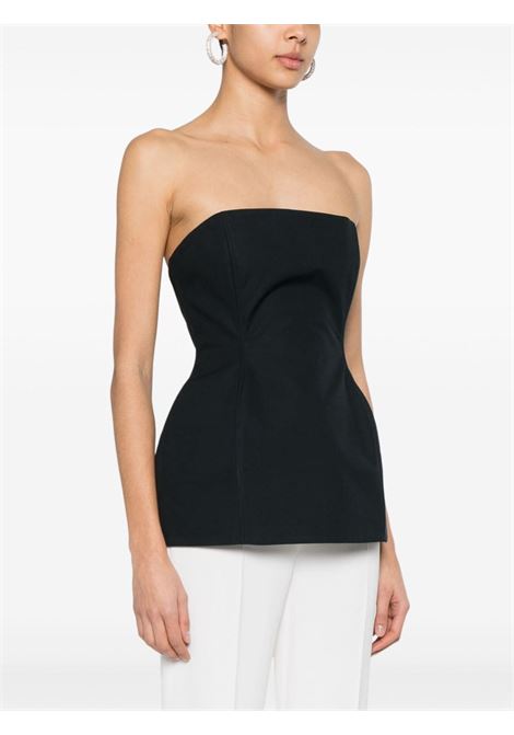 Black strapless fitted waist top - women MAGDA BUTRYM | 165524BLK